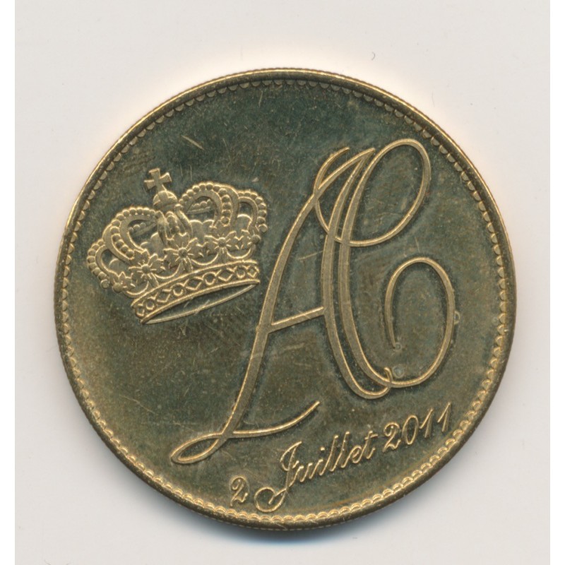 Médaille - Mariage Charle et Albert - Monaco - 2011 - 34mm