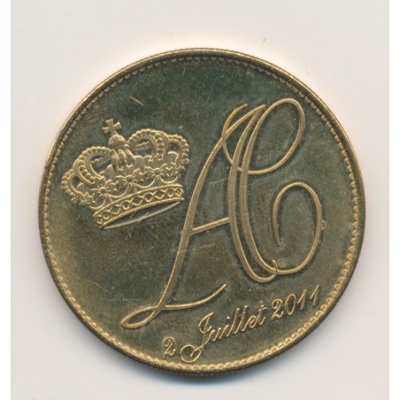Médaille - Mariage Charle et Albert - Monaco - 2011 - 34mm