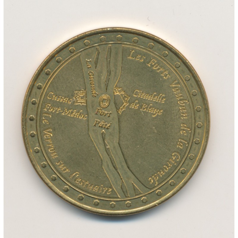 Médaille - Les fortifications de Vauban - 32mm