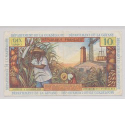 Billet - 10 Francs Antilles 1964 - TTB 2