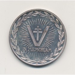 Médaille - Charles De Gaulle - 1890-1970 - In memoriam - argent - 27mm - SPL 2