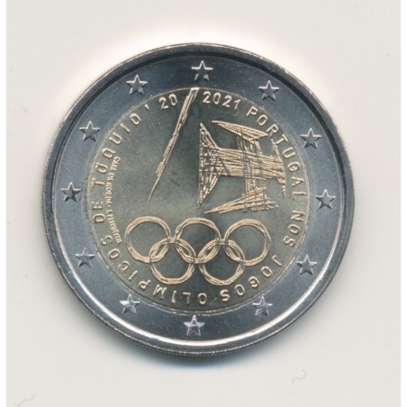 2 Euro couleur - Portugal 2021 - Jeux Olympiques de Tokyo 