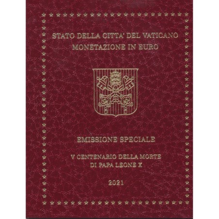 BU Vatican 2021 - Armoiries du Vatican - 9 Pièces - avec 5€ - 8.000 ex