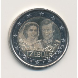 2€ Luxembourg 2021 - 40e anniversaire de la naissance du Grand-Duc Guillaume et du mariage du grand-duc Henri et de la grande-du