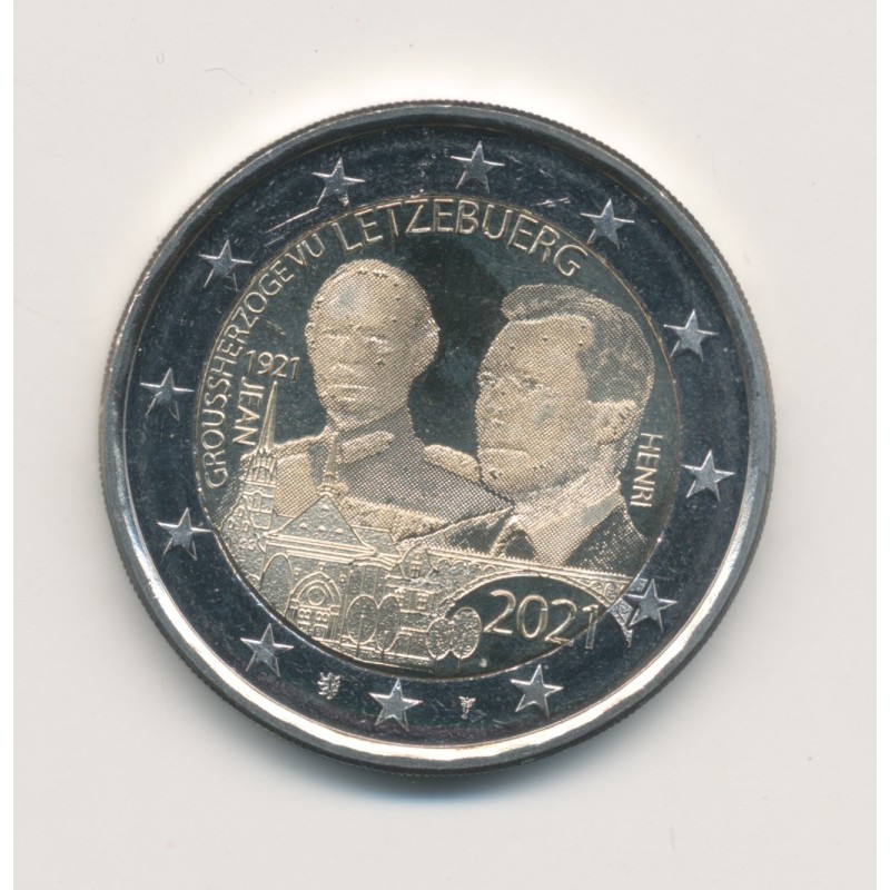 2€ Luxembourg 2021 - centenaire naissance Grand-Duc Jean - Type photo