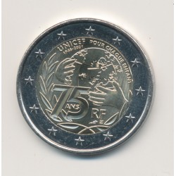 2 Euro France 2021 - 75 ans UNICEF