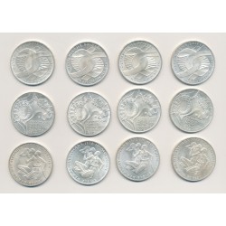 Lot Investissement Argent - 12 Pieces - 10 Deutsche Mark - avec son sachet de banque 2