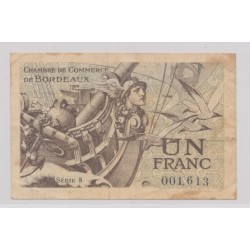 Dept 33 - 1 Franc 1921 - Bordeaux - série 8 - TB+
