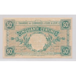Dept 28 - 50 Centimes 1915 - Eure et Loir - TTB