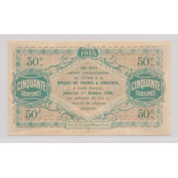 Dept 28 - 50 Centimes 1915 - Eure et Loir - TTB 2