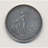 Jeton Maçonnique - Loge persévérance de l'orient de Rouen - Louis XVIII - argent - poinçon main - TB+/TTB
