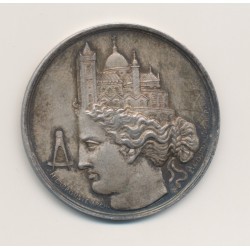 Jeton - Société centrale des architectes - argent - poiçon main - 1845-1860 - SPL