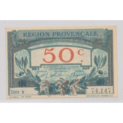 50 Centimes 1918 - Région provençale - série X - SUP
