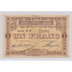 Dept24 - 1 Franc 1914 - Bergerac - Série RR - TTB