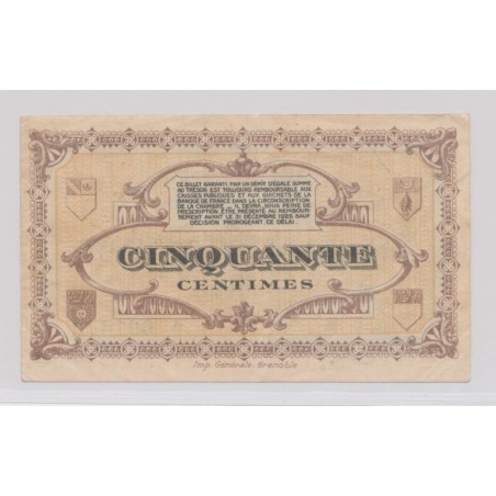 Dept39 - 50 Centimes 1925 - Lons le saunier - Série C-M - TTB