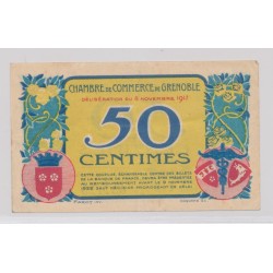 Dept38 - 50 Centimes 1917 - Grenoble - TTB 2