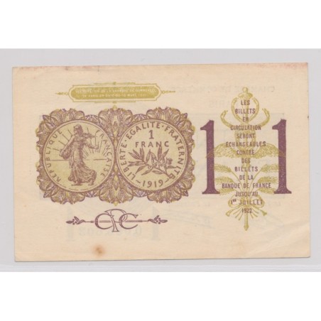Dept75 - 1 Franc 1920 - Paris - TTB