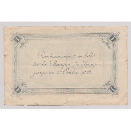 Dept62 - 1 Franc 1916 - Calais - 8e émission - TB