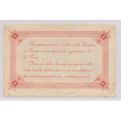 Dept62 - 1 Franc 1919 - Calais - Rouge et série B - TTB 2