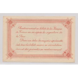 Dept62 - 50 Centimes 1919 - Calais - Rouge et série B - TTB+ 2