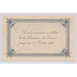 Dept62 - 50 Centimes 1922 - Calais - 8e émission - TTB+ 2
