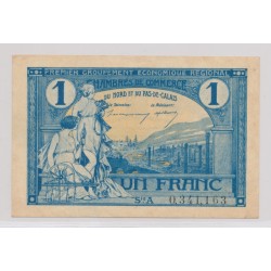 Dept 59/62 - 1 Franc 1918 - Nord et Pas de calais - série A - SUP