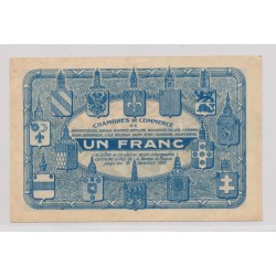 Dept 59/62 - 1 Franc 1918 - Nord et Pas de calais - série A - SUP 2