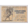 Dept62 - 25 Centimes ND 1923 - Arras - TTB