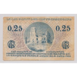 Dept62 - 25 Centimes ND 1923 - Arras - TTB 2