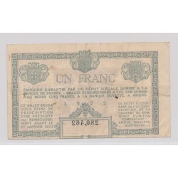 Dept80 - 1 Franc 1922 - Amiens - TTB 2