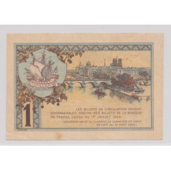 Dept75 - 1 Franc 1920 - Paris - TTB 2