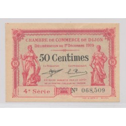 Dept21 - 50 Centimes 1919 - Dijon - 4e série - TTB
