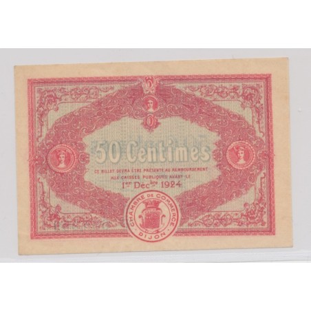 Dept21 - 50 Centimes 1919 - Dijon - 4e série - TTB