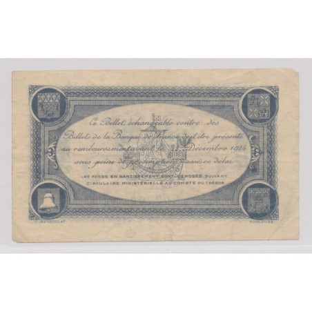 Dept31 - 1 Franc 1921 - Toulouse - TB