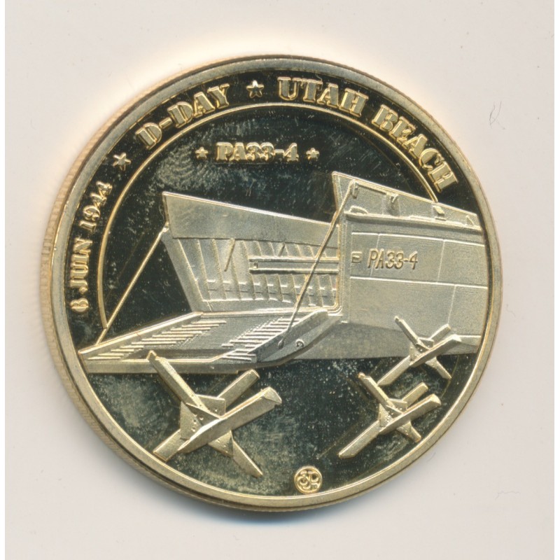 Médaille - Utah Beach - D-Day - 6 juin 1944 - 40mm
