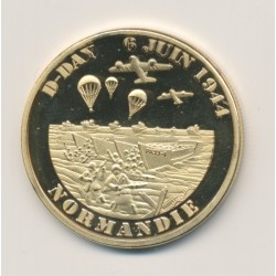 Médaille - Normandie - D-Day débarquement allié - 6 juin 1944 - 34mm