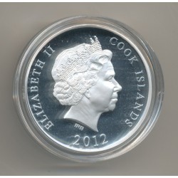 Cook Islands - 10 Dollar 2012 - 1 once argent - Landmarks 2