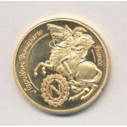 Médaille - Napoléon Bonaparte - 1er consul de France - Napoléon à cheval - 31mm 2