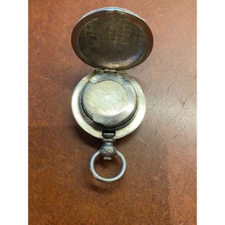 Porte Louis - 20 Francs Or - motif quadrillé - métal argenté - Ref7