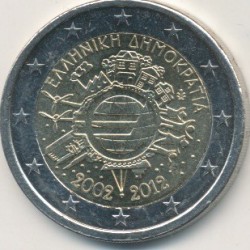 2€ Grece - 2012 - 10 ans euro