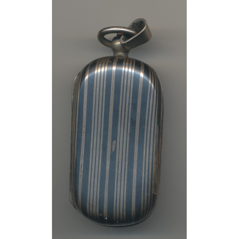 Porte Louis - 10 et 20 Francs Or - motif rayures couleur argent et noir - Ref12