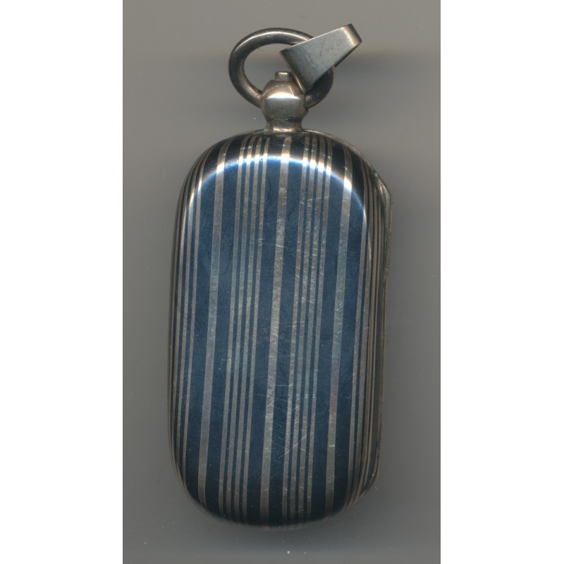 Porte Louis - 10 et 20 Francs Or - motif rayures couleur argent et noir - Ref12