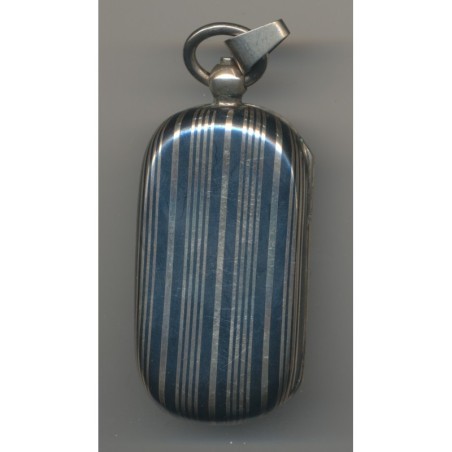 Porte Louis - 10 et 20 Francs Or - motif rayures couleur argent et noir - Ref12