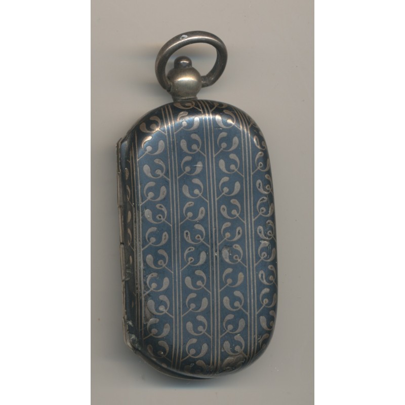 Porte Louis - 10 et 20 Francs Or - motif rayures couleur argent et noir N°2 - Ref13