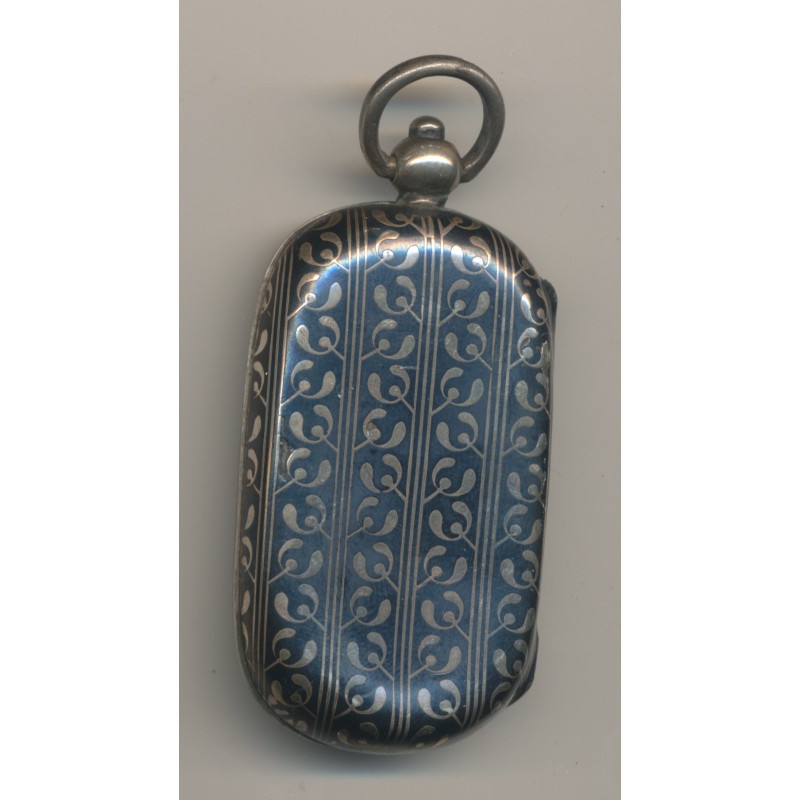 Porte Louis - 10 et 20 Francs Or - motif rayures couleur argent et noir N°2 - Ref13
