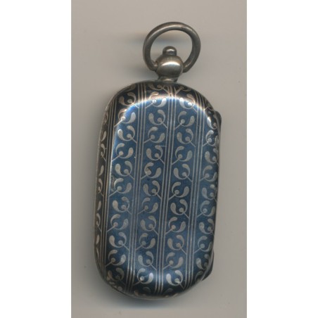 Porte Louis - 10 et 20 Francs Or - motif rayures couleur argent et noir N°2 - Ref13
