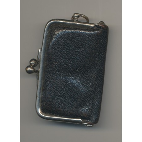 Porte Louis - 10 et 20 Francs Or - cuir et métal - Ref18