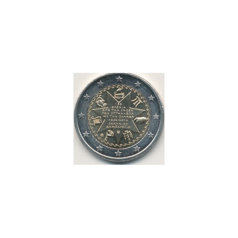2€ Grece - 2014 - 150e anniv.Union Iles Ioniennes à la Grèce