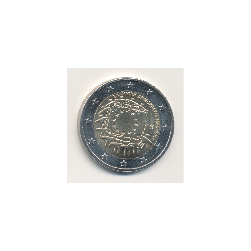2€ Grece - 2015 - 30 ans drapeau européenne