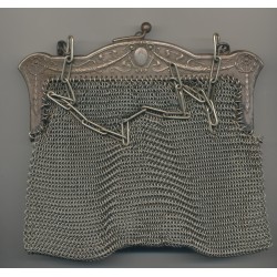 Sac de Soirée - cote de maille - argent 274g - Ref34 2